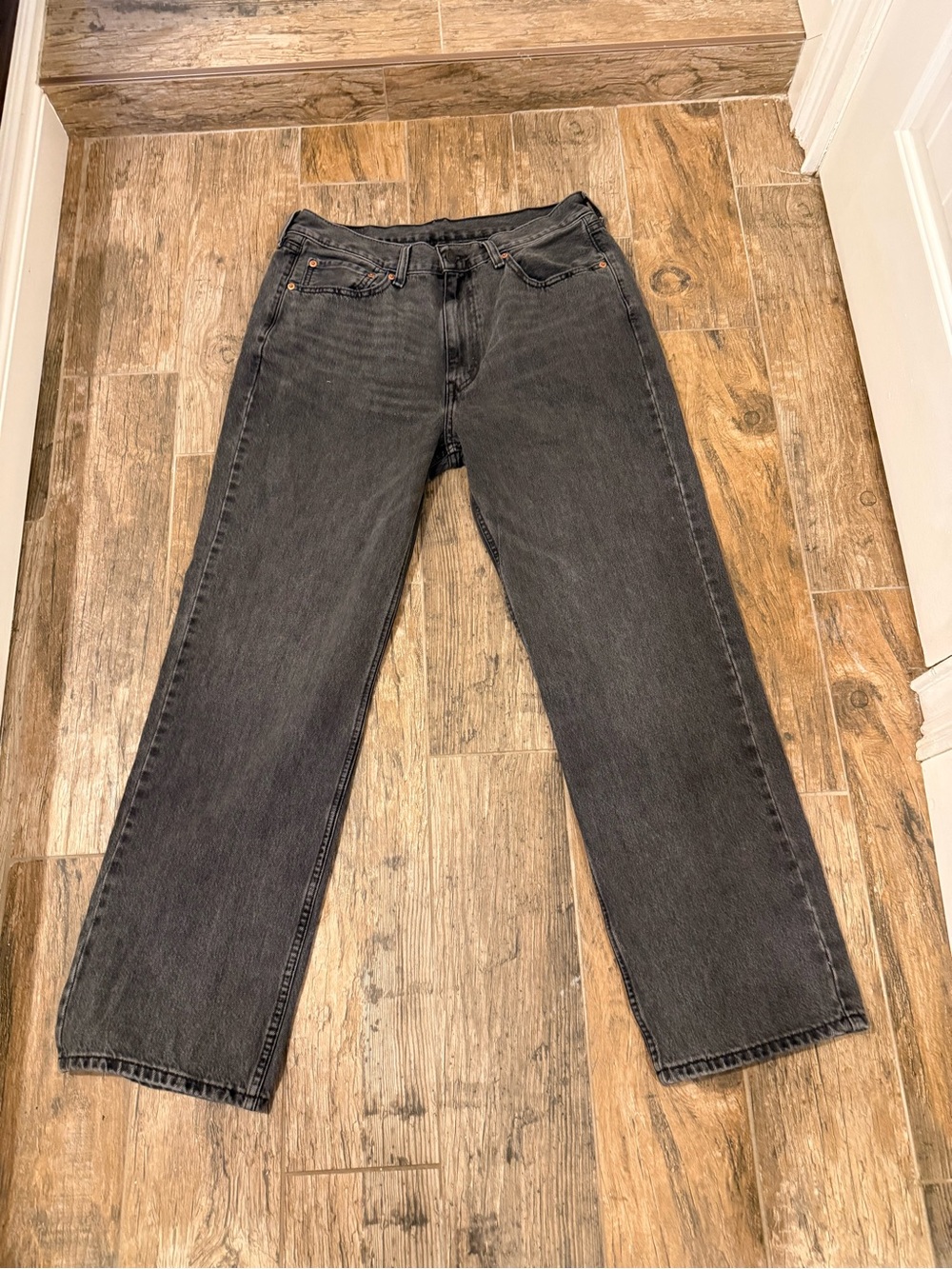 Levi's Men's Straight Black Wash Jeans